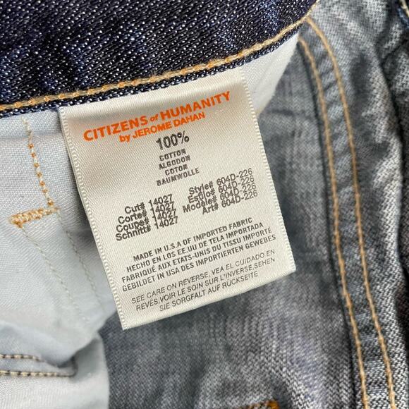 Citizens of Humanity CoH Sid Straight Leg Jeans All Cotton mens 31 x 29 short - Picture 11 of 12